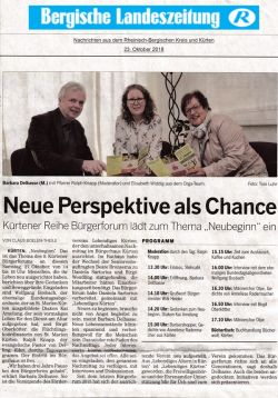 Interview bei der Bergischen Landeszeitung
